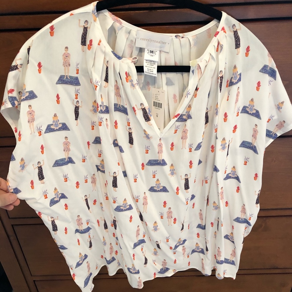 Anthro yoga girls top